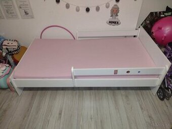 2detske biele postele 180x90 cm