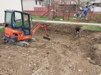 Minibager Kubota 1,8t - prenájom