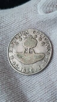 PREDÁM HISTORICKÚ STRIEBORNÚ MINCU Z BOLÍVIE