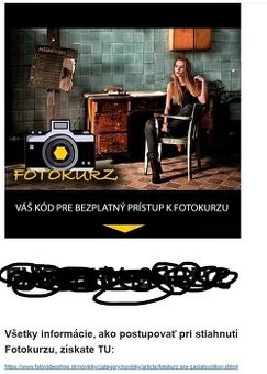 Online fotokurz pre začiatočníkov