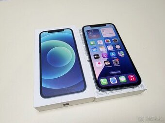 APPLE IPHONE 12 64GB BLUE TOP STAV,BATERKA 100%