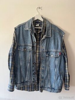 Wrangler pánska košeľa XXL + GRÁTIS Rifľová vesta H.I.S.