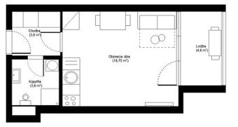 1+kk byt v novostavbe Watsonova v Košiciach
