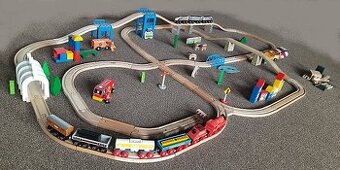 dreveny vlacik, drevena zeleznica, detska zeleznicka