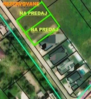 Pozemok pre RD/ 516 m2 a 518 m2 v obci Borský Svätý Jur.