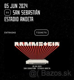 Vstupenky Rammstein San Sebastian 05.06.2024