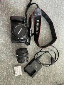 Canon EOS 550D + 2 objektívy, taška a príslušenstvo - 1