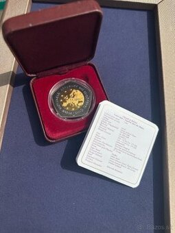 Zlatá zberateĺská minca 10000sk 2004 Vstup SR do EU proof