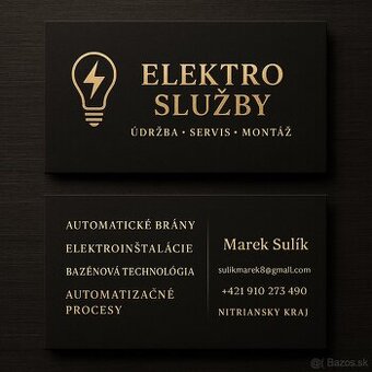 ELEKTRO SLUŽBY • MAREK ŠULÍK 🔌⚡️