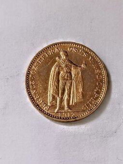 MINCE FJ.I. UHORSKA 20KORONA 1912 VZACNEJŠI ROČNIK