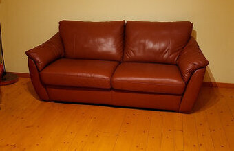 Kožená sedačka, Rozkladacia sedačka z pravej jemnej kože