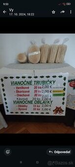 Vianočné trubičky a oblátky