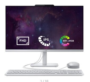 All In One PC Lenovo A100 Cloud Grey- NOVÝ-ZÁRUKA 11/2027
