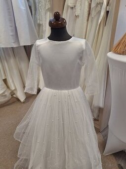 Šaty na prijímanie perličové  cca 140