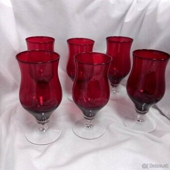 Poháre šesť kusov