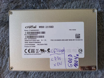 SSD 240 GB Crucial M500 3D V-NAND SATA3 6GB/s