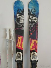 Detské lyžiarky, lyže a palice - 1