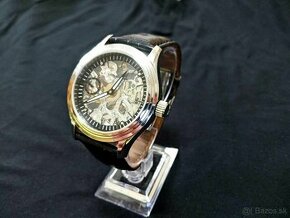 Mechanické skeleton hodinky Längengrad made in Germany