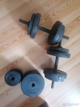 Jednoročné činky 2x15kg