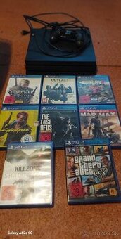 Predám PS4 PRO 1TB na náhradné diely + hry + ovládač