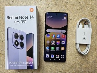 Xiaomi Redmi Note 14 Pro 5G, 8GB/256GB,top ako novy,zaruka