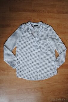 Blúzka Janina bielo-modrá