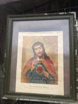 Darujem veľký zachovalý pekný kresťanský obraz