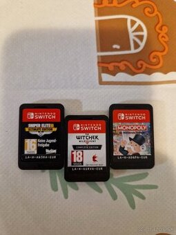 Nintendo Switch hry – Witcher 3, Sniper Elite 3, Monopoly