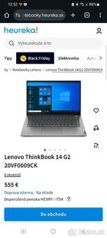 Notebook Lenovo ThinkBook 14 G2 ARE