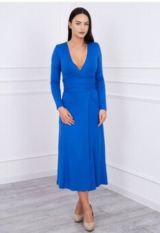 Dámske kráľovsky modré šaty