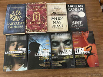 STIERG LARSSON,HARLAN COBEN, LAGERCRANTZ,MOSS,BOSCO,ĎURANOVA