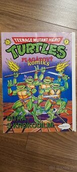 Komiks Ninja Korytnacky (1990) + plagat Leonarda