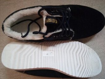 Pánske zimné zateplené poltopánky