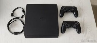 PlayStation 4 Slim 500GB + 2x Dualshock bez driftu + káble