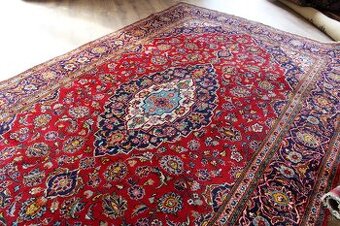 Pravý ručne viazaný perzský koberec Kešan - 320 x 197 cm