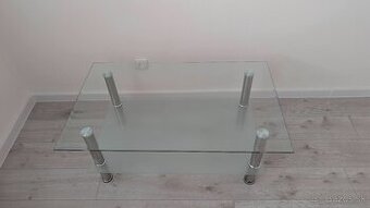 Sklenený konferenčný stolík (100 x 60 cm)
