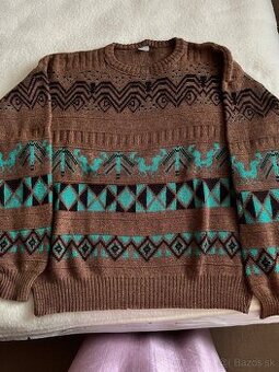 Pletený akrylový sveter