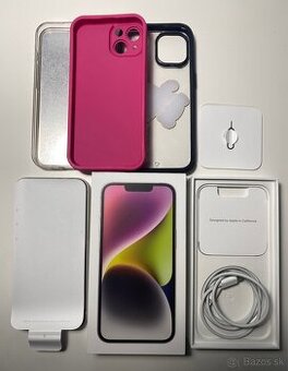 iPhone 14 biely v TOP stave, batéria 87%, komplet balenie