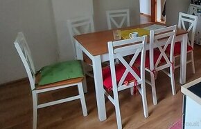Kuchynský stôl + 6 stoličiek - 1