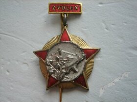 ZVOLEN odznak medaila hviezda