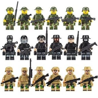 SWAT figurky 18 ks rozne