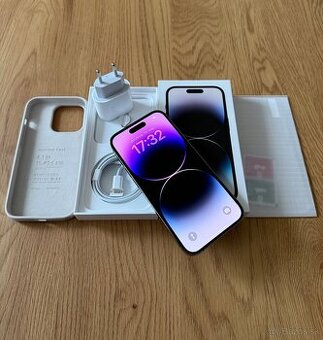 iPhone 14 Pro 128 gb Deep Purple v záruke + príslušenstvo