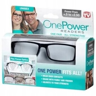 OKULIARE BIOFOKALNE  +0,5 do +2,5 OnePowers READERS