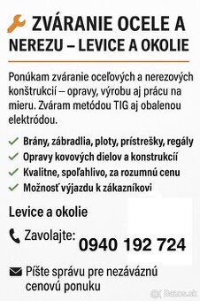 Zváranie ocele a nerezu