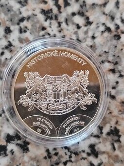 Strieborná medaila hokej s certifikátom Proof