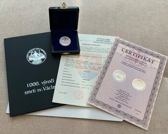 Medaila 1000.výročie smrti sv.Václava 2017