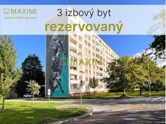 REZERVOVANÉ 3-izbový byt s lodžiou, 7. posch., 69 m² + pivni