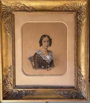 Portrét Dámy Od Sophie-Clémence De Lacazette Z Roku 1846