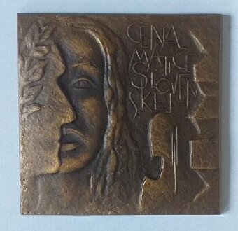 Plaketa - cena Matice Slovenskej (M. Štefunko)