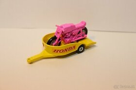 Matchbox SF Honda motorcyle with trailer